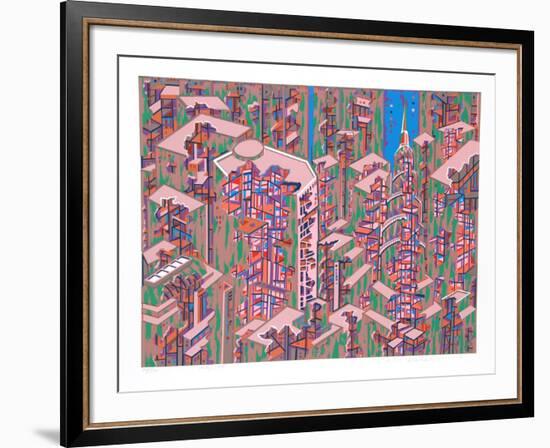 City 366-Risaburo Kimura-Framed Limited Edition