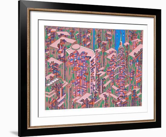 City 366-Risaburo Kimura-Framed Limited Edition