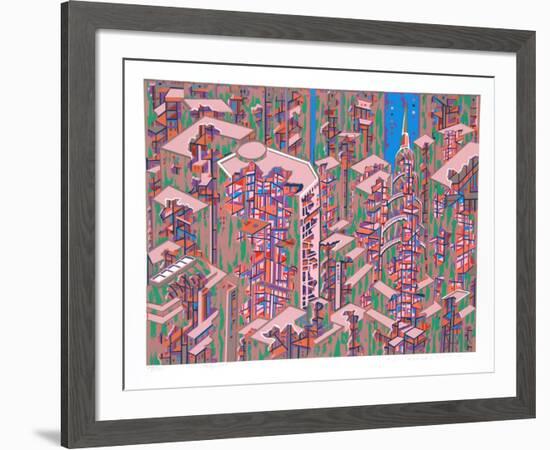 City 366-Risaburo Kimura-Framed Limited Edition