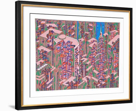 City 366-Risaburo Kimura-Framed Limited Edition