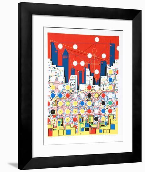 City 369-Risaburo Kimura-Framed Limited Edition