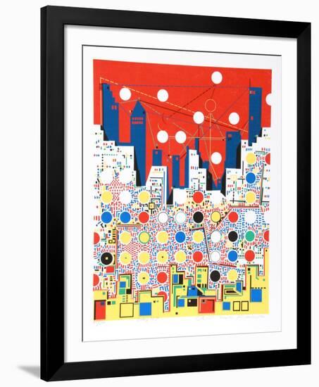 City 369-Risaburo Kimura-Framed Limited Edition