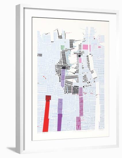 City 85-Risaburo Kimura-Framed Limited Edition