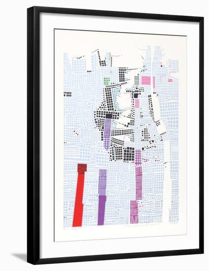 City 85-Risaburo Kimura-Framed Limited Edition