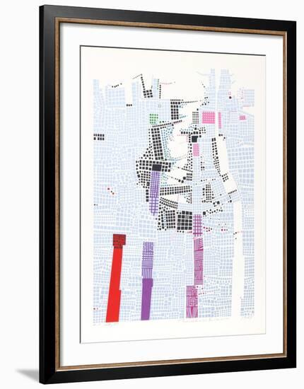 City 85-Risaburo Kimura-Framed Limited Edition