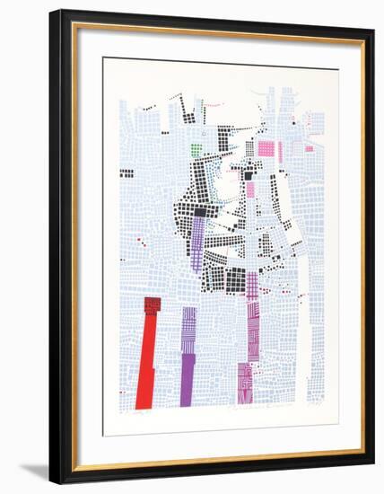 City 85-Risaburo Kimura-Framed Limited Edition