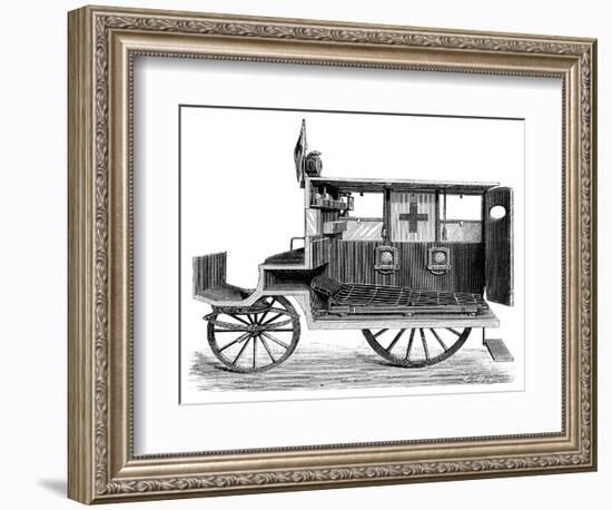 City Ambulance, 19th Century-Science Photo Library-Framed Photographic Print
