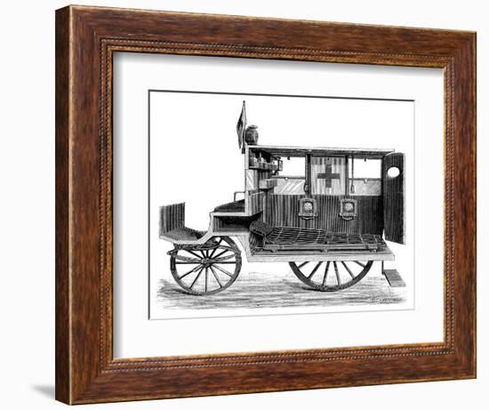 City Ambulance, 19th Century-Science Photo Library-Framed Photographic Print