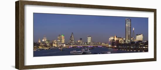 City and Blackfriars panorama with The Shard, London, England, United Kingdom, Europe-Charles Bowman-Framed Photographic Print