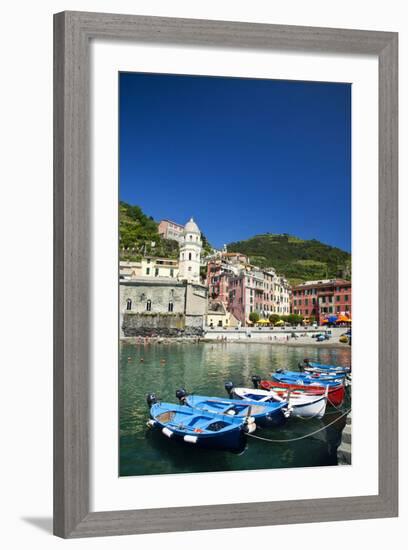 City and Church of Santa Margherita d'Antiochia of Vernazza, Italy-Terry Eggers-Framed Photographic Print