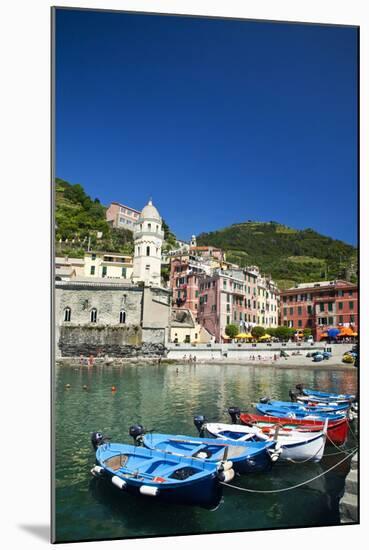 City and Church of Santa Margherita d'Antiochia of Vernazza, Italy-Terry Eggers-Mounted Photographic Print