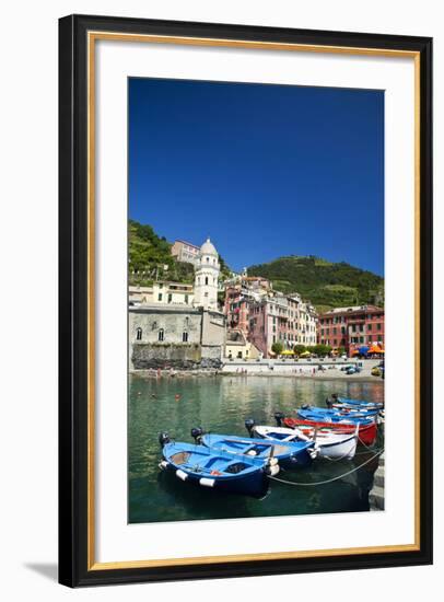 City and Church of Santa Margherita d'Antiochia of Vernazza, Italy-Terry Eggers-Framed Photographic Print