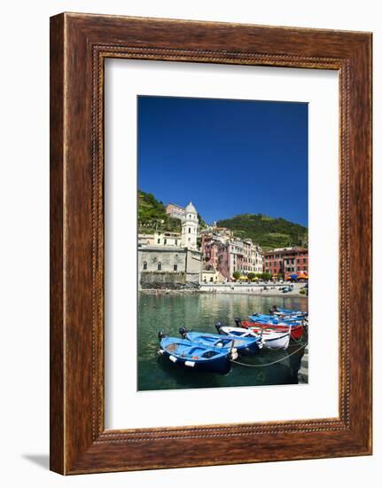 City and Church of Santa Margherita d'Antiochia of Vernazza, Italy-Terry Eggers-Framed Photographic Print