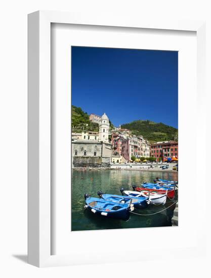 City and Church of Santa Margherita d'Antiochia of Vernazza, Italy-Terry Eggers-Framed Photographic Print