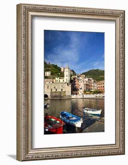 City and Church of Santa Margherita d'Antiochia of Vernazza, Italy-Terry Eggers-Framed Photographic Print