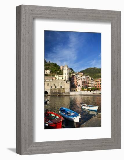 City and Church of Santa Margherita d'Antiochia of Vernazza, Italy-Terry Eggers-Framed Photographic Print