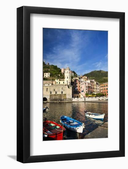 City and Church of Santa Margherita d'Antiochia of Vernazza, Italy-Terry Eggers-Framed Photographic Print