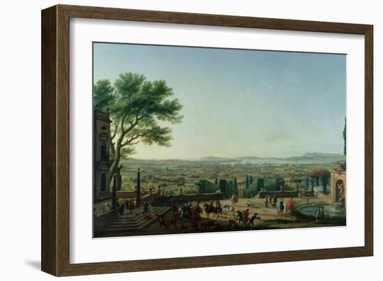 City and Port of Toulon, 1756-Claude Joseph Vernet-Framed Giclee Print