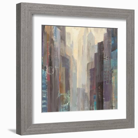 City at Dawn-Hristova Albena-Framed Art Print