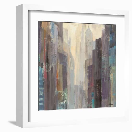 City at Dawn-Hristova Albena-Framed Art Print