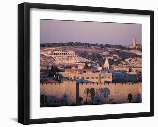 City at Dusk - Israel, Jerusalem-null-Framed Photographic Print