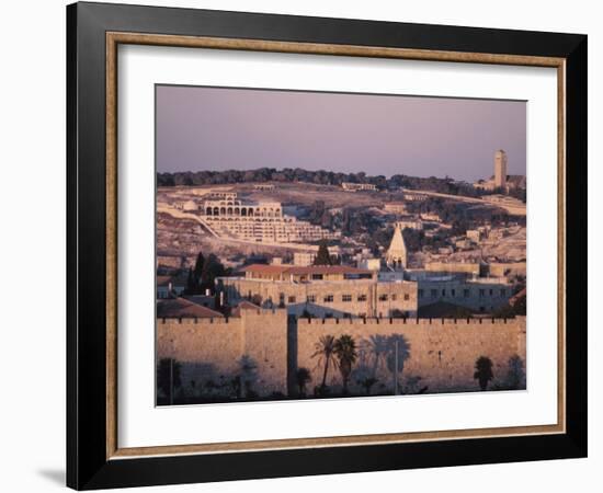 City at Dusk - Israel, Jerusalem-null-Framed Photographic Print