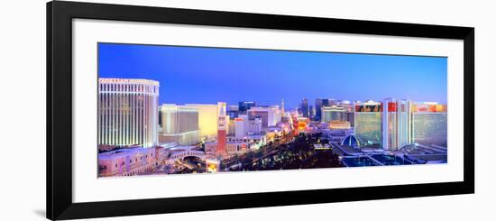 City at Dusk, Las Vegas, Clark County, Nevada, USA-null-Framed Photographic Print