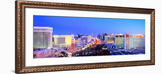 City at Dusk, Las Vegas, Clark County, Nevada, USA-null-Framed Photographic Print