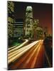 City at Night, Downtown Los Angeles, California, United States of America (U.S.A.), North America-Sylvain Grandadam-Mounted Photographic Print