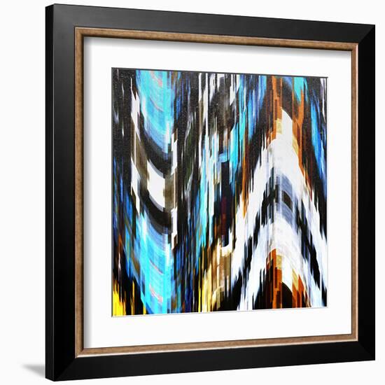 City at Night in Snow-Ursula Abresch-Framed Premium Photographic Print