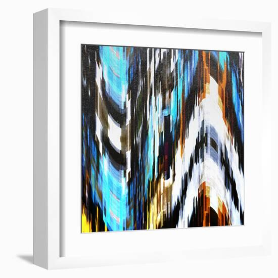 City at Night in Snow-Ursula Abresch-Framed Premium Photographic Print