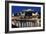 City at Night of Salzach River with Churches of Salzburg and Hohensalzburg Fortress, Austria-Julian Castle-Framed Photo