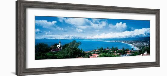 City at the Coast, Palos Verdes Peninsula, Palos Verdes, Los Angeles County, California, USA-null-Framed Photographic Print