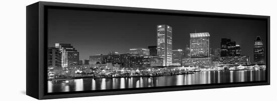 City at the Waterfront, Baltimore, Maryland, USA-null-Framed Premier Image Canvas