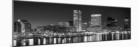 City at the Waterfront, Baltimore, Maryland, USA-null-Mounted Photographic Print