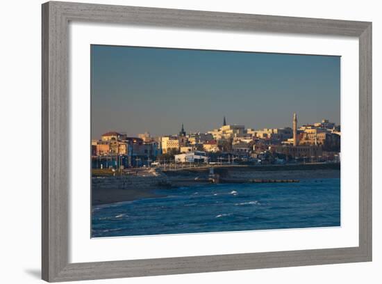 City at the waterfront, Jaffa, Tel Aviv, Israel-null-Framed Photographic Print