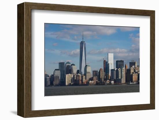 City at the waterfront, Manhattan, New York City, New York State, USA-null-Framed Photographic Print