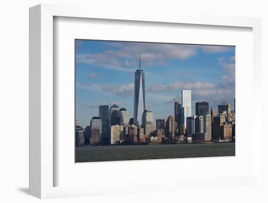 City at the waterfront, Manhattan, New York City, New York State, USA-null-Framed Photographic Print