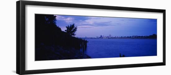 City at the Waterfront, Mississippi River, Memphis, Shelby County, Tennessee, USA-null-Framed Photographic Print