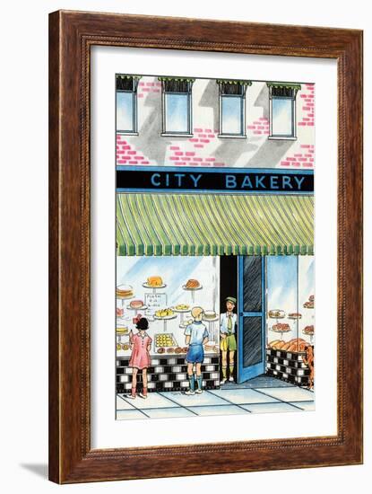 City Bakery-Julia Letheld Hahn-Framed Art Print