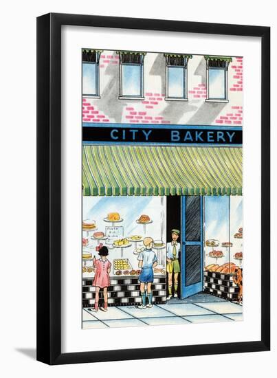 City Bakery-Julia Letheld Hahn-Framed Art Print