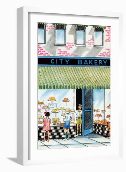 City Bakery-Julia Letheld Hahn-Framed Art Print