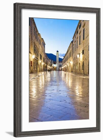 City Bell Tower on Stradun-Matthew Williams-Ellis-Framed Photographic Print