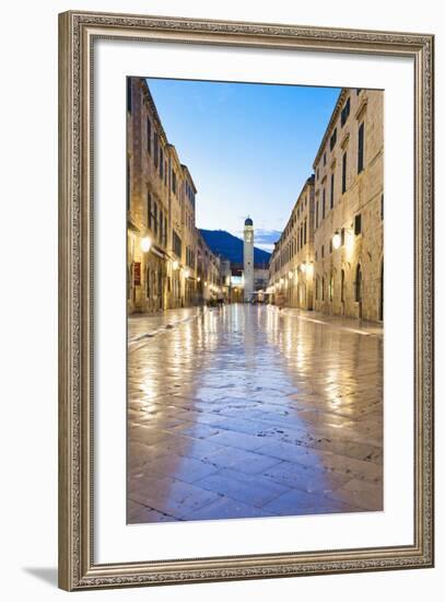 City Bell Tower on Stradun-Matthew Williams-Ellis-Framed Photographic Print