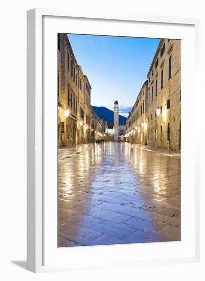 City Bell Tower on Stradun-Matthew Williams-Ellis-Framed Photographic Print