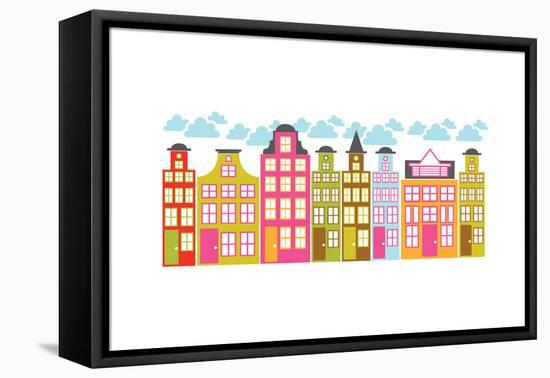 City Block I-Patty Young-Framed Stretched Canvas