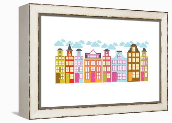 City Block II-Patty Young-Framed Stretched Canvas