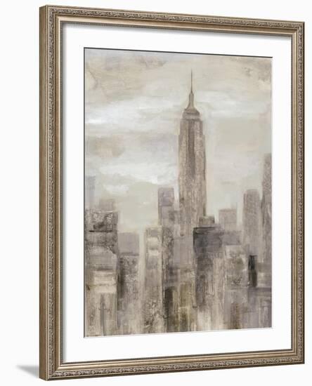 City Blocks II Greige-Silvia Vassileva-Framed Art Print