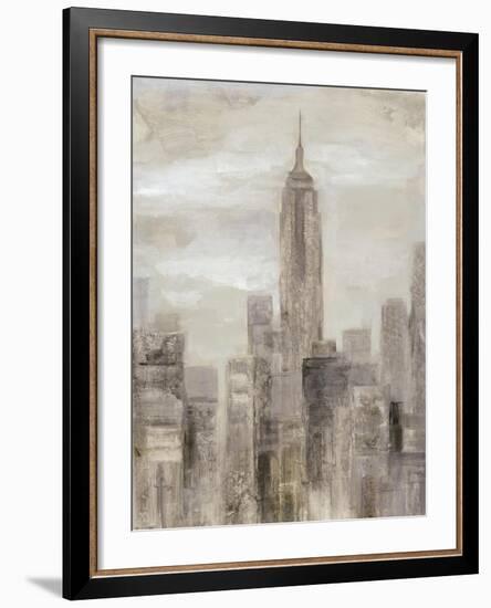 City Blocks II Greige-Silvia Vassileva-Framed Art Print