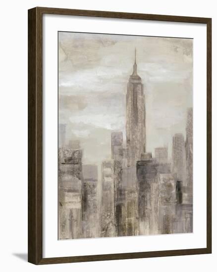 City Blocks II Greige-Silvia Vassileva-Framed Art Print